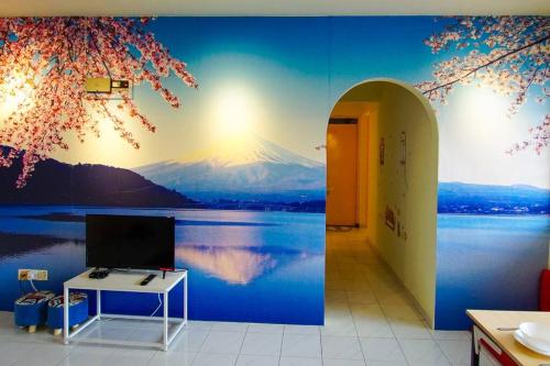 Fuji Homeにあるテレビまたはエンターテインメントセンター
