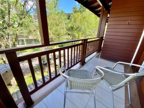 A balcony or terrace at Pousada Gramado