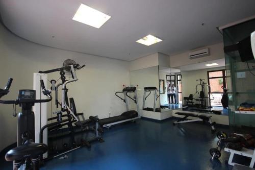 Gimnasio o instalaciones de fitness de APART HOTEL LUXO IPANEMA