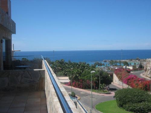 a view of the ocean from a building at Terraza de Amadores in Puerto Rico de Gran Canaria