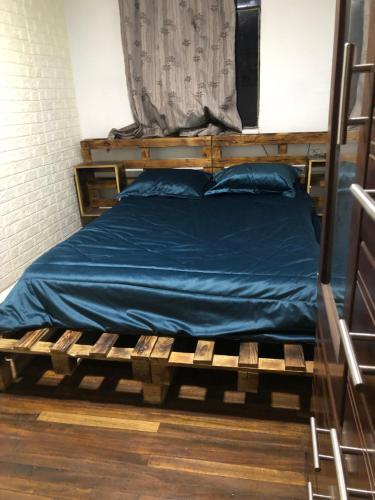 Cama o camas de una habitación en 福音背包客旅馆