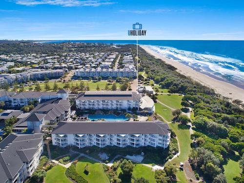 an aerial view of the inn at the beach at 2BR Oceanview Penthouse @ Mantra Salt Resort by uHoliday in Kingscliff
