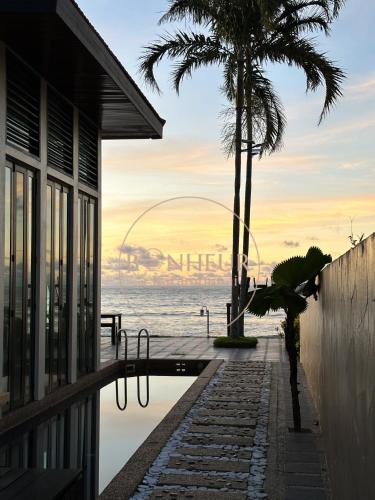 a view of the ocean from a house at Bonheur at Karambunai in Kota Kinabalu