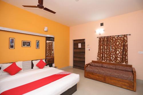 Katil atau katil-katil dalam bilik di Resort Garden Retreat