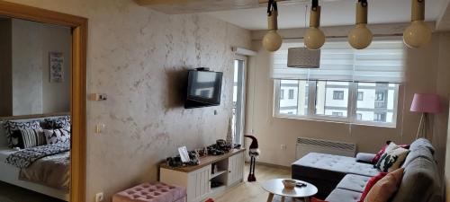 Postel nebo postele na pokoji v ubytování ALF apartmani