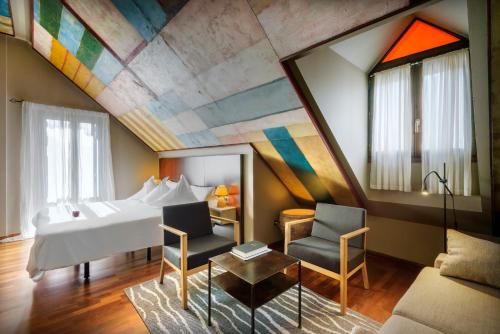Posezení v ubytování Hotel La Casueña