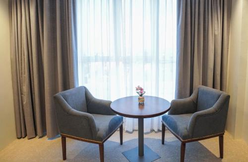 Ruang duduk di Green View Hotel, Jabal Akhdar