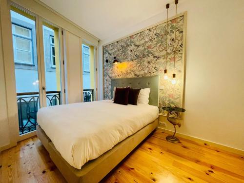 Voodi või voodid majutusasutuse Oporto Chic & Cozy - Mercadores toas