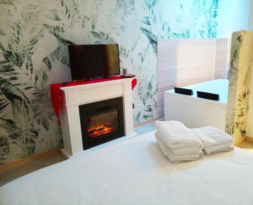 Una cama o camas en una habitación de A Casa Di Lina