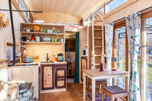 Kuchyň nebo kuchyňský kout v ubytování Loft Süd