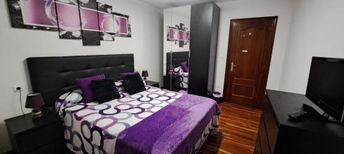 Postel nebo postele na pokoji v ubytování M&N apartamento Bilbao