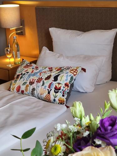 Cama ou camas em um quarto em Hotel Prinz