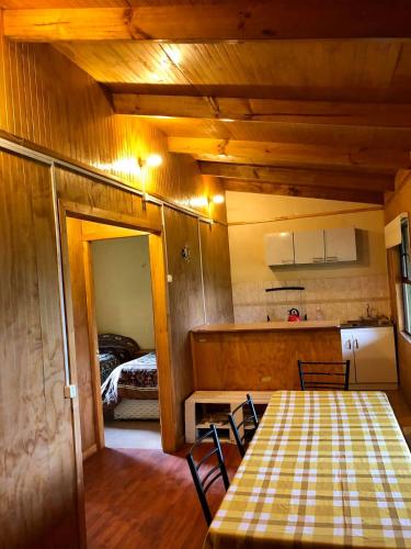Letto o letti in una camera di Cabañas Vista al Paine