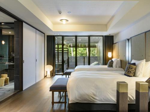 Una cama o camas en una habitación de Fufu Nara