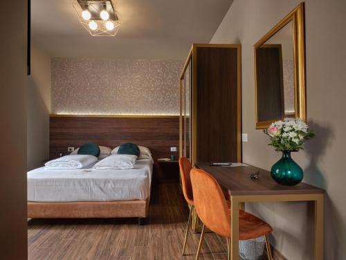 Katil atau katil-katil dalam bilik di Hotel Giulietta