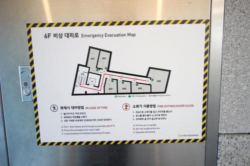 Floor plan ng Hostel Kpop