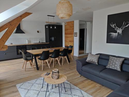 Χώρος καθιστικού στο Appt centre Gerardmer