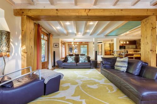 Area soggiorno di Chalet Galadhrim Chamonix Mont Blanc Valley