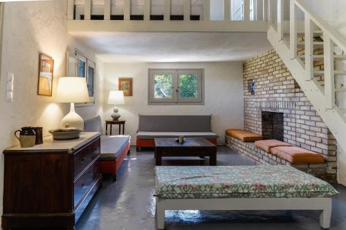 Posezení v ubytování Dimoulitsa Villas Complex