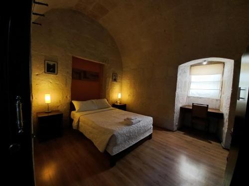 Cama o camas de una habitación en Casablanca Hostal