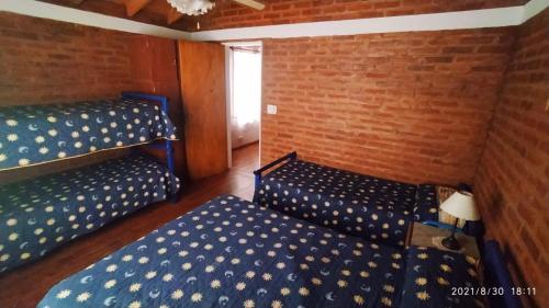 Postel nebo postele na pokoji v ubytování Cabañas Los Cerezos