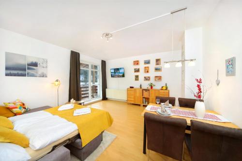 Posteľ alebo postele v izbe v ubytovaní Apartment Labská 108 Špindlerův MLýn