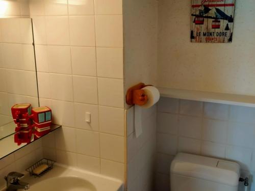 a bathroom with a toilet and a sink at Appartement Mont-Dore, 2 pièces, 5 personnes - FR-1-415-113 in Le Mont-Dore