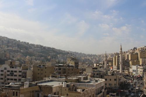 a view of a city with buildings at Arab Tower Hotel in Amman