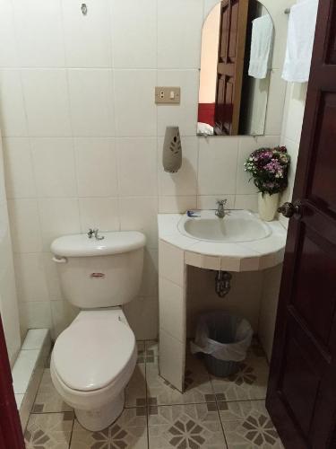 Phòng tắm tại Hotel Villa Margarita