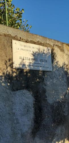 a sign that says alessandro villa on a wall at Volt76 - Como lake apartment in Como