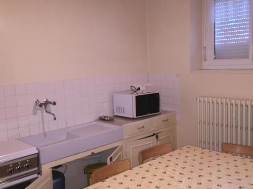 Appartement Mont-Dore, 3 pièces, 6 personnes - FR-1-415-32にあるキッチンまたは簡易キッチン