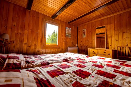 Postel nebo postele na pokoji v ubytování Chalet la Regin Anzere
