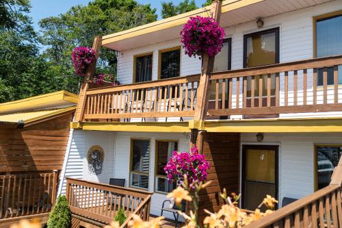 Balkón nebo terasa v ubytování Motel Ile d'Orleans