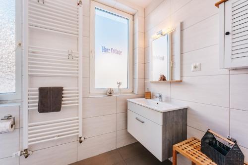 Koupelna v ubytování Harz Cottage Braunlage