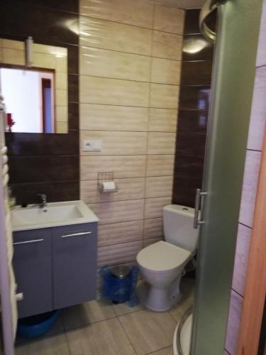 Ένα μπάνιο στο Pokoje i apartamenty u Bartka