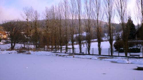 La Maison des Fontaines d'Alsace v zimě