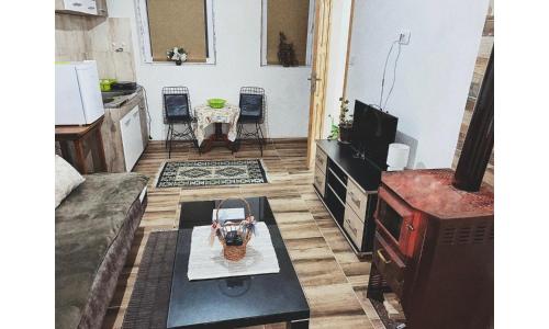 a living room with a couch and a table at Janja in Žabljak