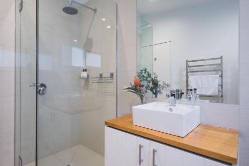 Et badeværelse på The Salt House