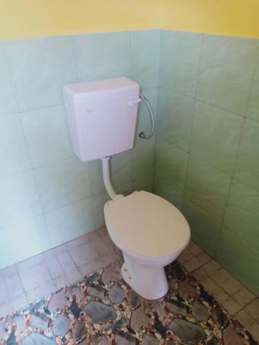 a bathroom with a white toilet in a room at Inap Desa 2 in Baling