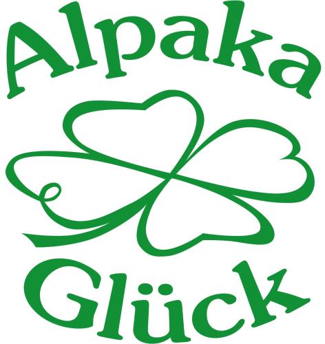 a green sign that says allah singick with a heart at Ferienhaus Alpaka Glück in Frauenstein