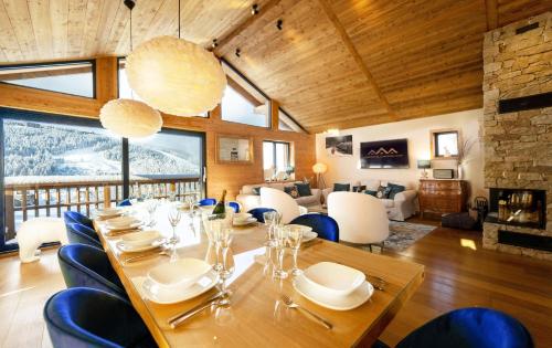 Les Clarines D'Or,Villa avec Piscine,Jacuzzi et Sauna , Aux pieds des Pistes de Ski , pour 12 personnes