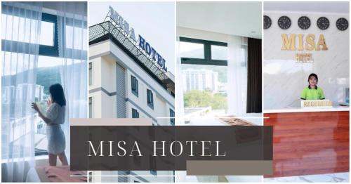 un collage de fotos de un hotel msa en Khách sạn Misa, en Quy Nhon