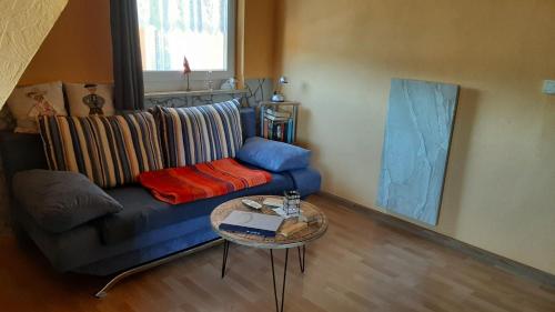 Χώρος καθιστικού στο Ferienwohnung Krieger