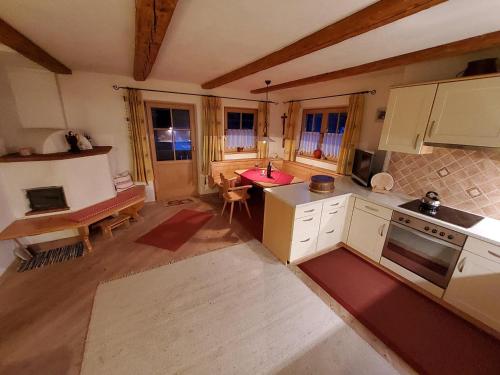 Kuchyň nebo kuchyňský kout v ubytování Waschhütte, Ferienhaus