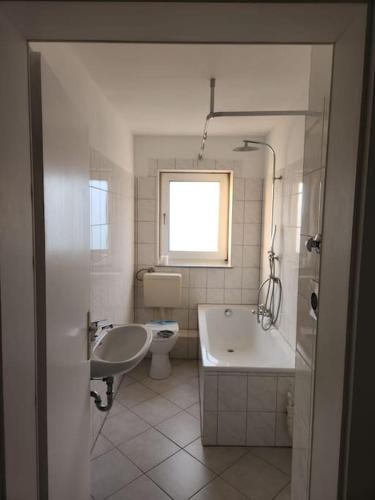 Kylpyhuone majoituspaikassa Wohnung in Dortmund