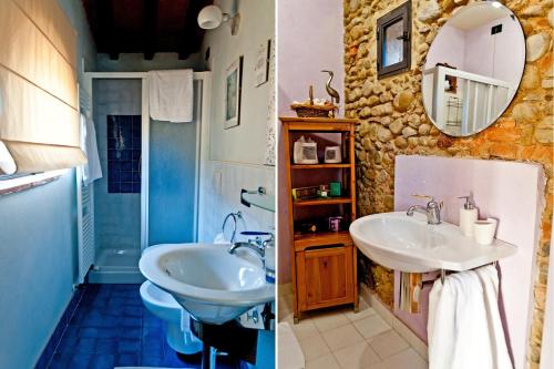 Koupelna v ubytování Casina Botinaccio by Mmega