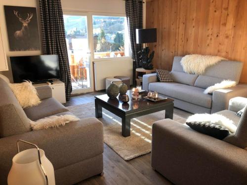 Appartement rénové 3 pièces, 6 pers, balcon, proche pistes et commerces, Megève Jaillet - FR-1-453-126