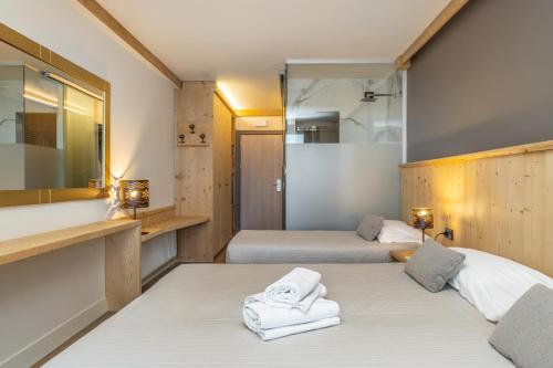 Koupelna v ubytování Hotel Piandineve