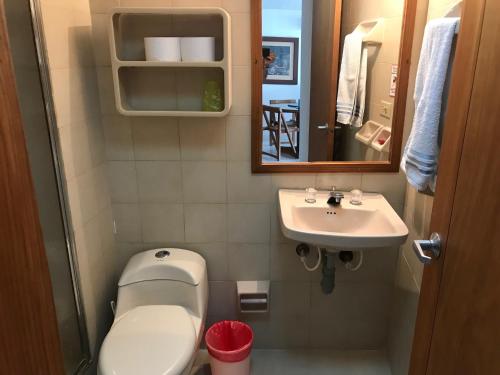 Koupelna v ubytování Apartamento Hansa Reef