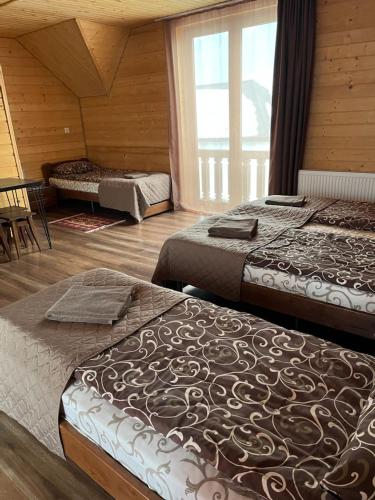 Postel nebo postele na pokoji v ubytování Nicole hotel
